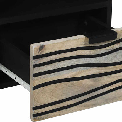 Mobile TV Bianco 70 x 33 x 46 cm legno massello di mango