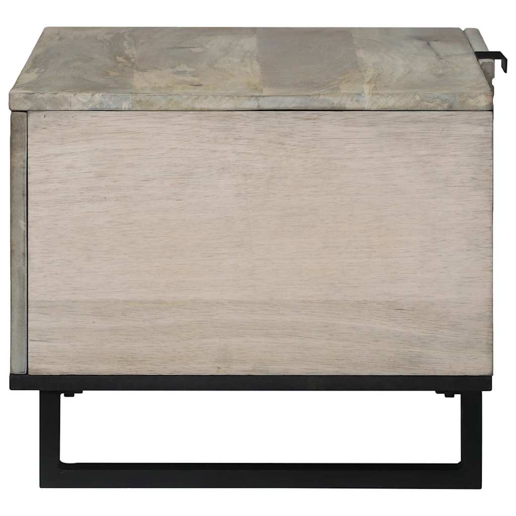 Tavolino da salotto Beige e Nero 80 x 50 x 40 cm