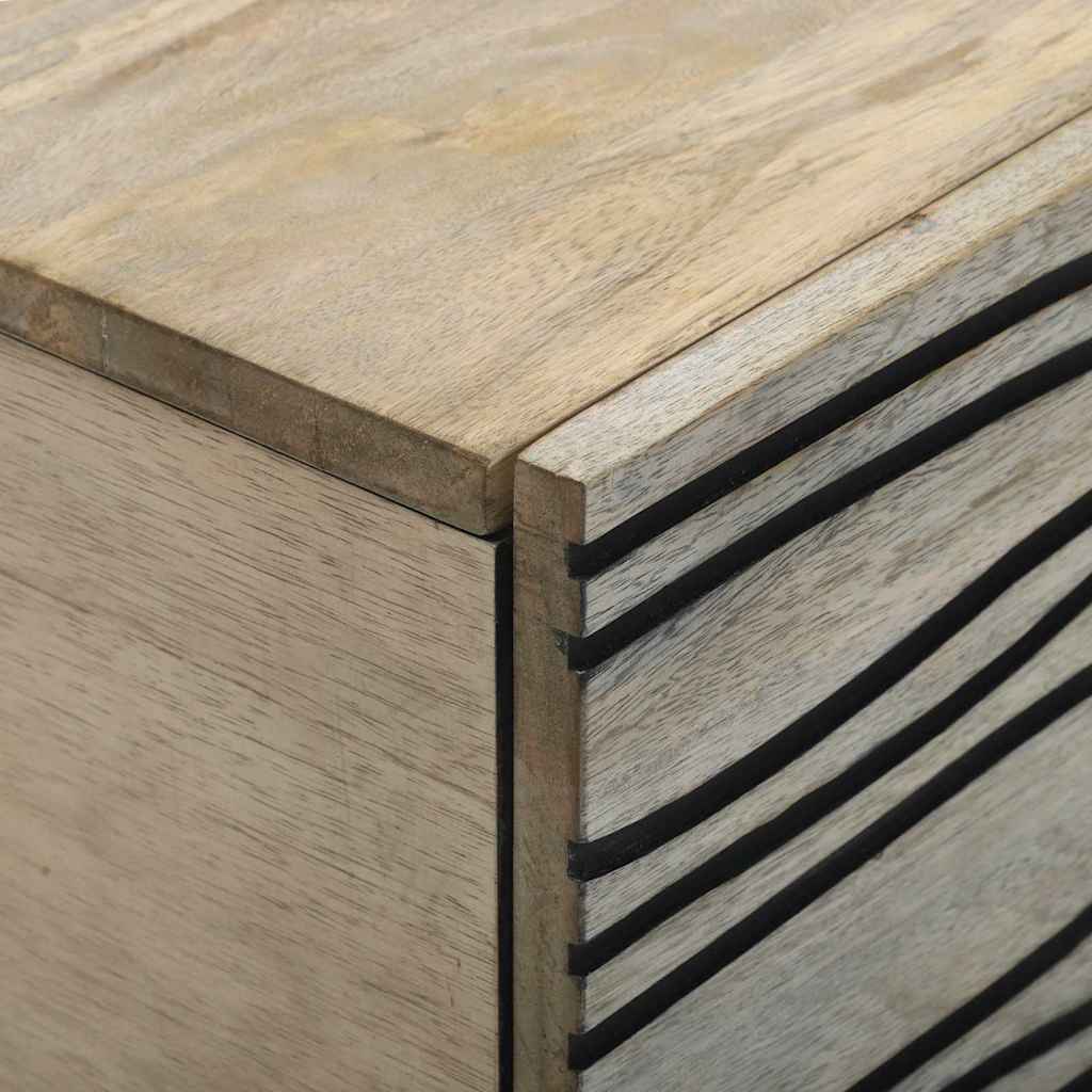 Tavolino da salotto Beige e Nero 80 x 50 x 40 cm | homemem39