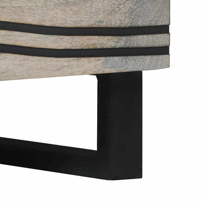 Tavolino da salotto Beige e Nero 80 x 50 x 40 cm | homemem39