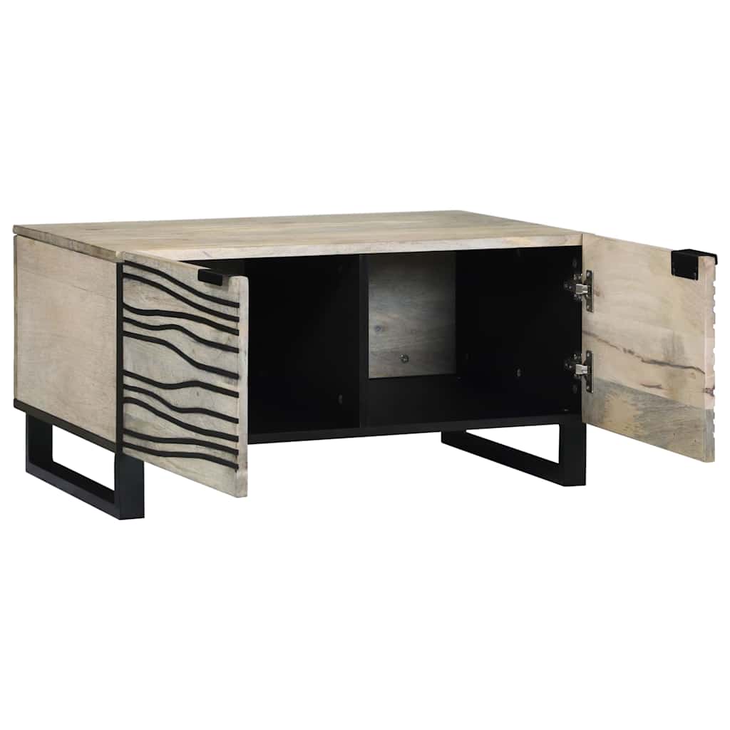 Tavolino da salotto Beige e Nero 80 x 50 x 40 cm | homemem39