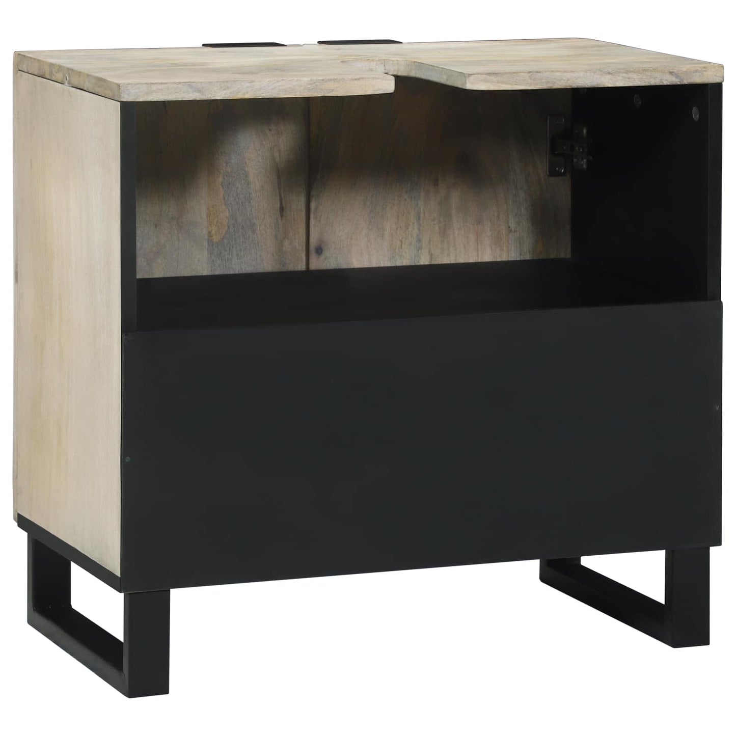Armadio per Lavabo da Bagno con porta Bianco 62 x 33 x 58 cm | homemem39