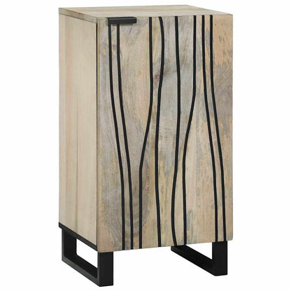 Sideboard Bianco 40 x 33 x 75 cm legno massello di mango - homemem39