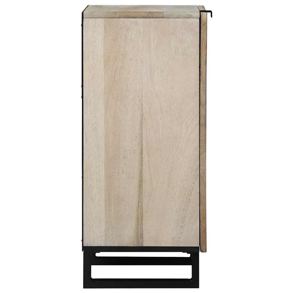 Sideboard Bianco 40 x 33 x 75 cm legno massello di mango - homemem39