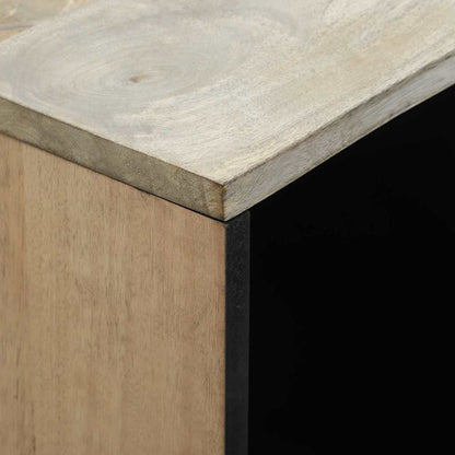 Credenza Bianco 80 x 33 x 75 cm legno massello di mango - homemem39