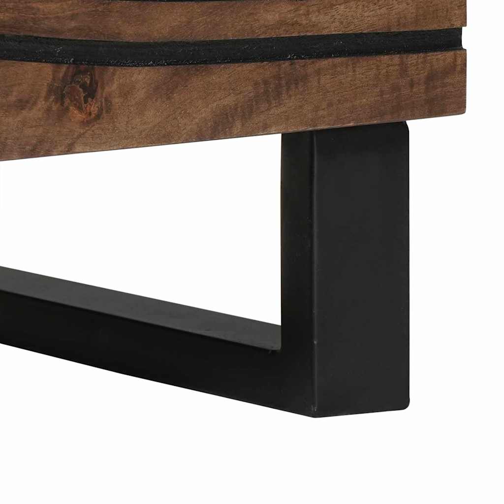 Armadio da Notte Noce 40 x 33 x 46 cm legno massello di mango