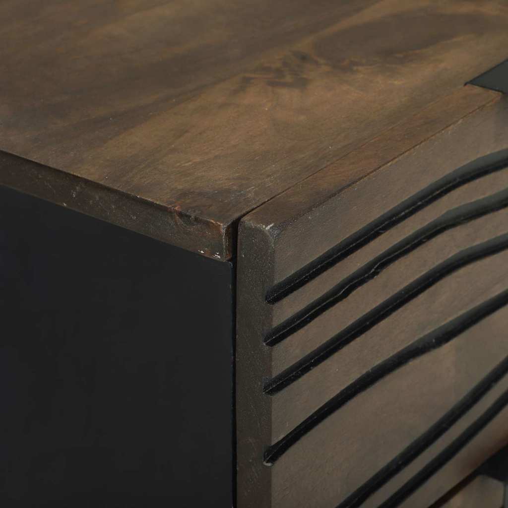 Armadio da Notte Noce 40 x 33 x 46 cm legno massello di mango