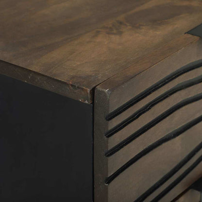 Armadio da Notte Noce 40 x 33 x 46 cm legno massello di mango