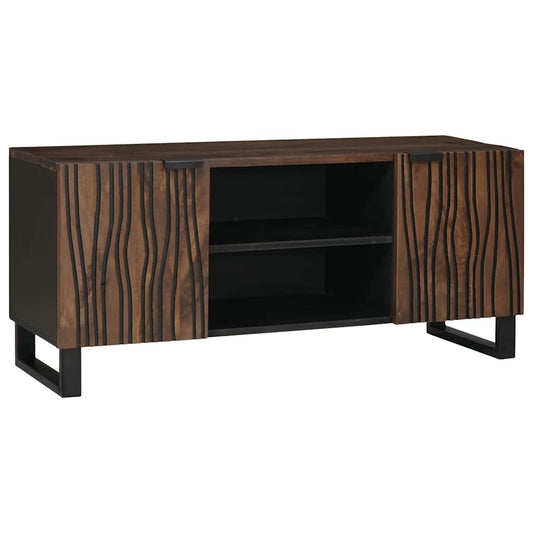 Mobile TV Marrone 105 x 33 x 46 cm legno massello di mango