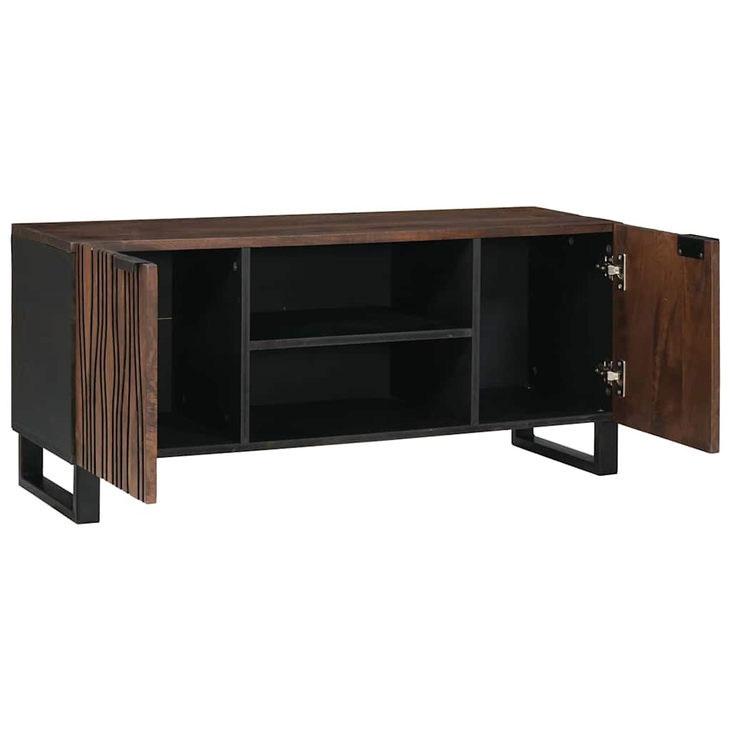 Mobile TV Marrone 105 x 33 x 46 cm legno massello di mango