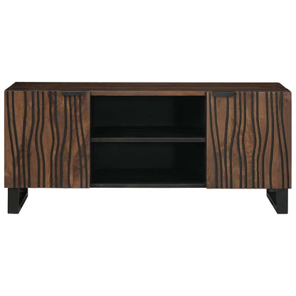 Mobile TV Marrone 105 x 33 x 46 cm legno massello di mango