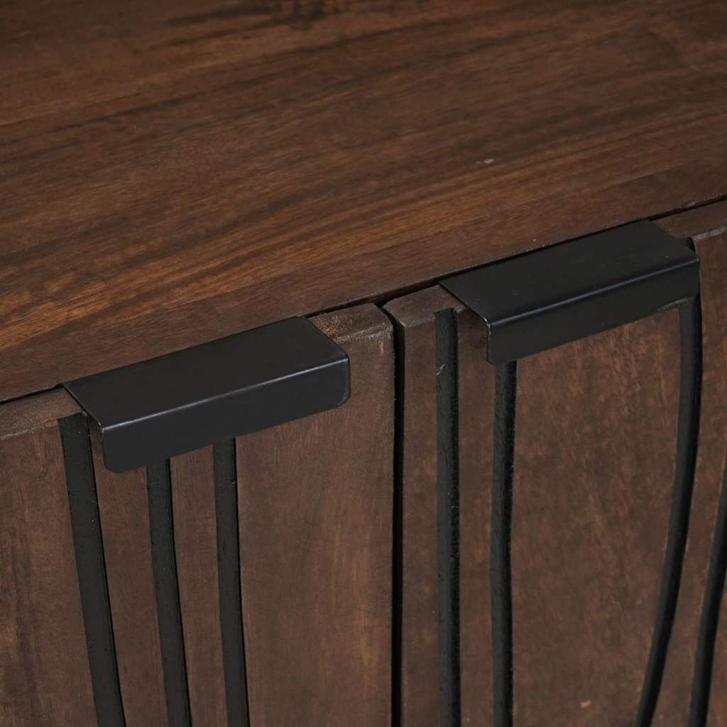 Credenza Marrone 60 x 33.5 x 75 cm Legno massello di mango - homemem39