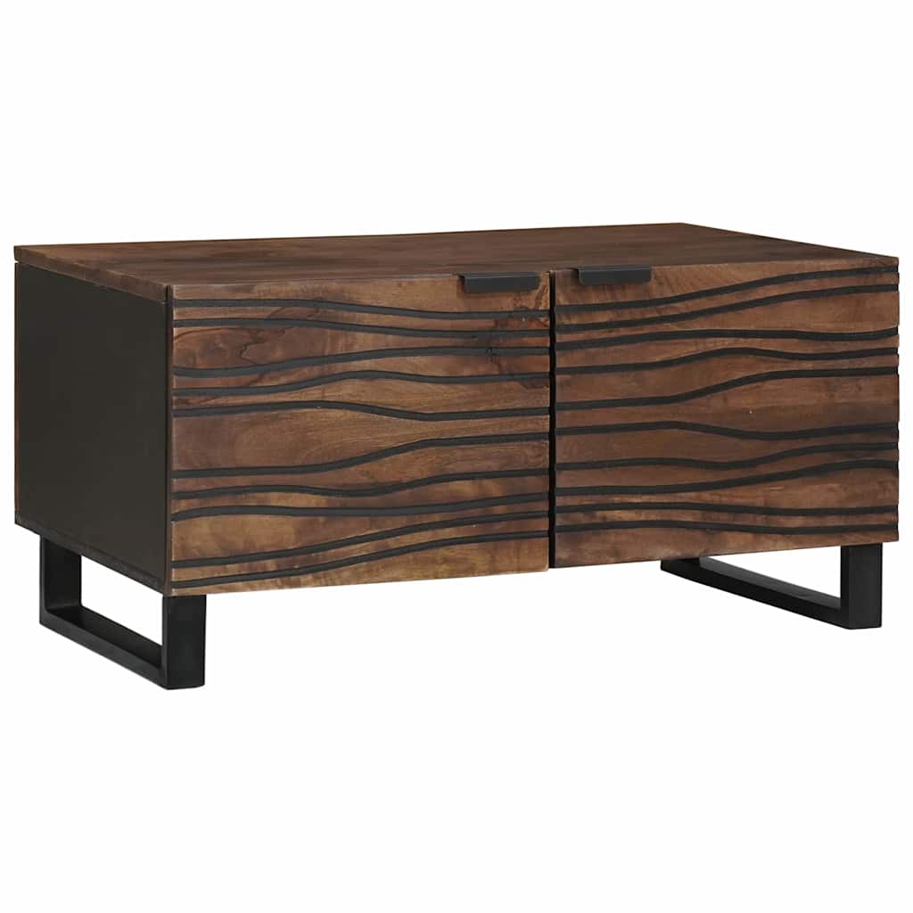 Tavolino da salotto Marrone e Nero 80 x 50 x 40 cm | homemem39