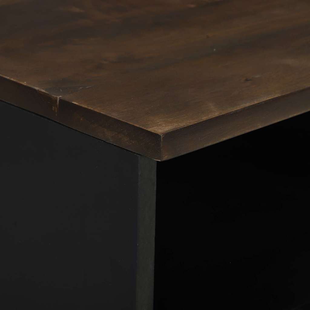 Armadio da Notte Noce 40 x 33 x 46 cm legno massello di mango