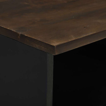 Armadio da Notte Noce 40 x 33 x 46 cm legno massello di mango