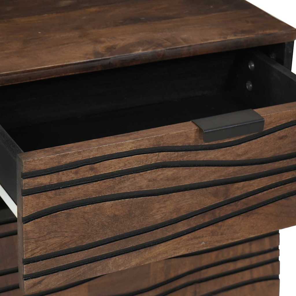 Armadio da Notte Noce 50 x 33 x 60 cm legno massello di mango