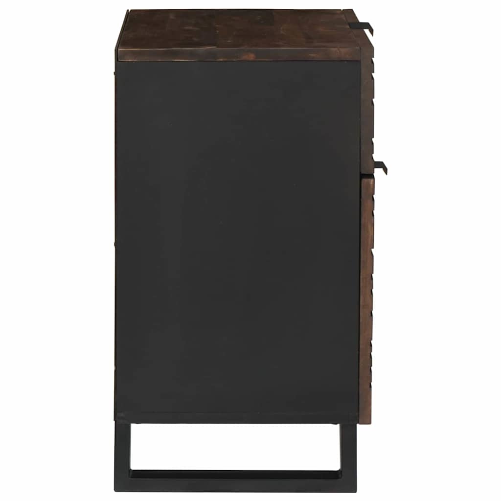 Armadio da Notte Noce 50 x 33 x 60 cm legno massello di mango
