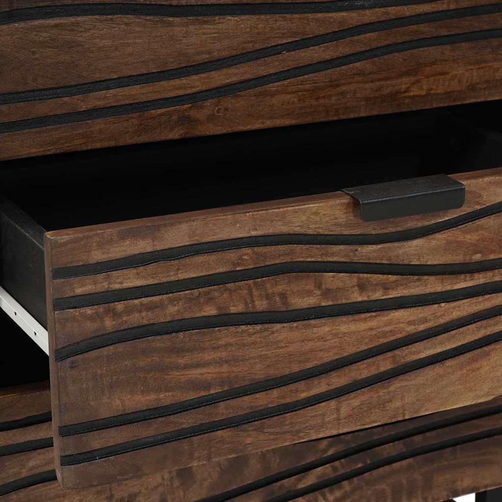 Armadio da Notte Noce 50 x 33 x 60 cm legno massello di mango