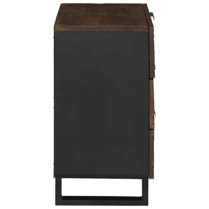 Armadio da Notte Noce 50 x 33 x 60 cm legno massello di mango