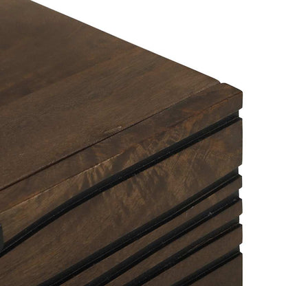 Armadio da Notte Noce 50 x 33 x 60 cm legno massello di mango