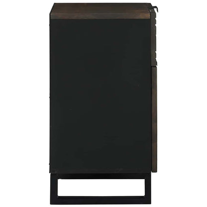 Armadio da Notte Noce 50 x 33 x 60 cm legno massello di mango