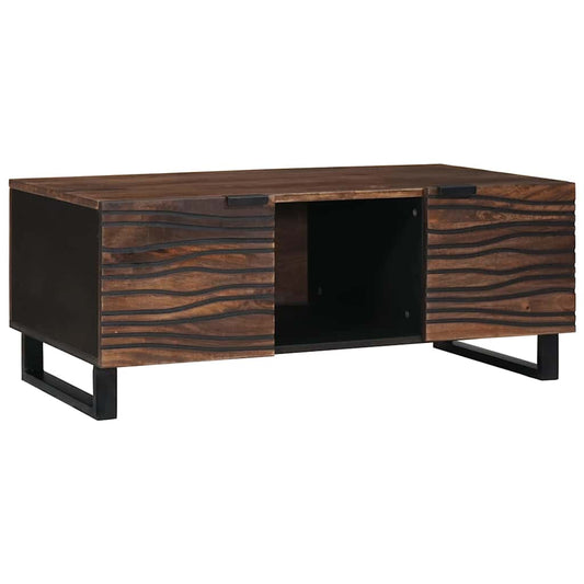 Tavolino da salotto Marrone e Nero 100 x 54 x 40 cm | homemem39
