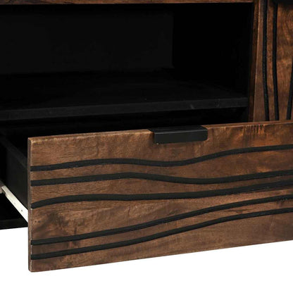 Mobile TV Marrone 105 x 33 x 46 cm legno massello di mango