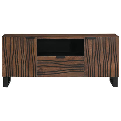 Mobile TV Marrone 105 x 33 x 46 cm legno massello di mango