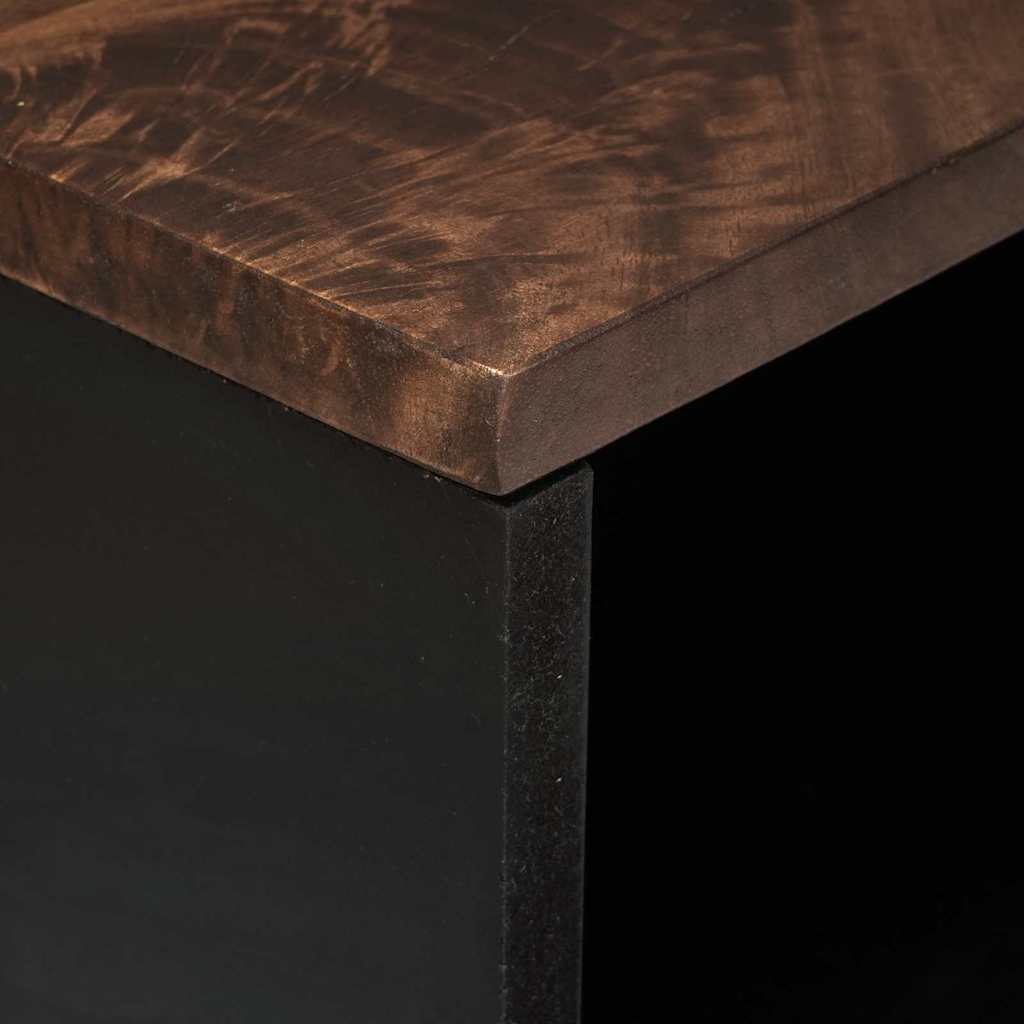 Mobile TV Marrone 80 x 33 x 46 cm legno massello di mango