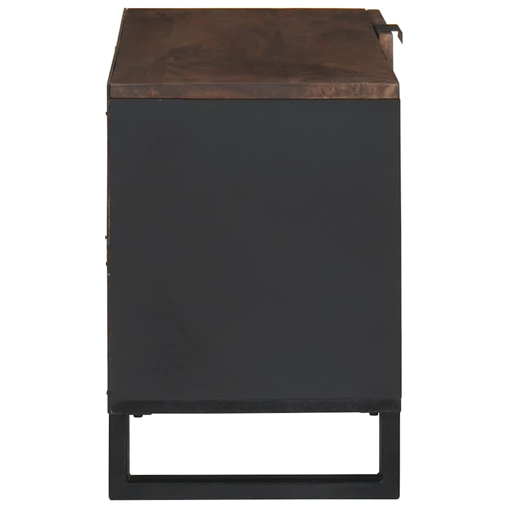 Mobile TV Marrone 80 x 33 x 46 cm legno massello di mango