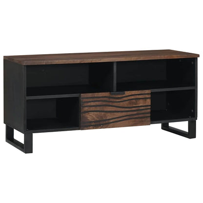 Mobile TV Marrone 105 x 33 x 46 cm legno massello di mango