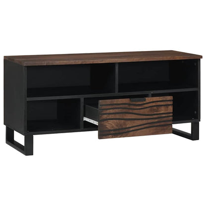 Mobile TV Marrone 105 x 33 x 46 cm legno massello di mango