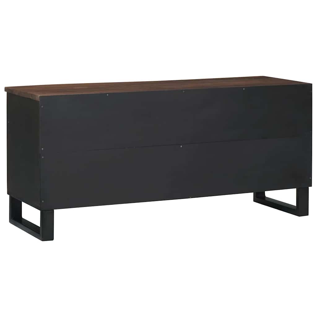 Mobile TV Marrone 105 x 33 x 46 cm legno massello di mango