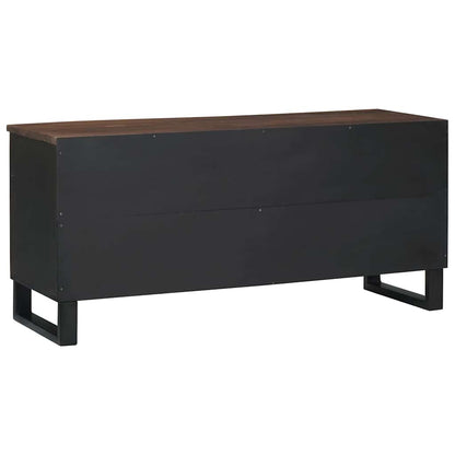 Mobile TV Marrone 105 x 33 x 46 cm legno massello di mango