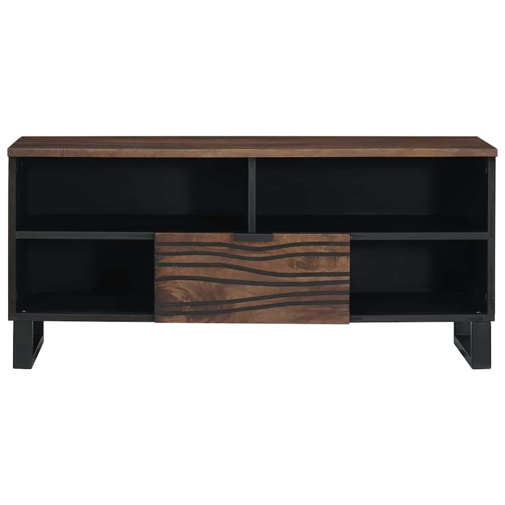 Mobile TV Marrone 105 x 33 x 46 cm legno massello di mango