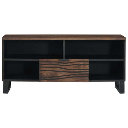 Mobile TV Marrone 105 x 33 x 46 cm legno massello di mango