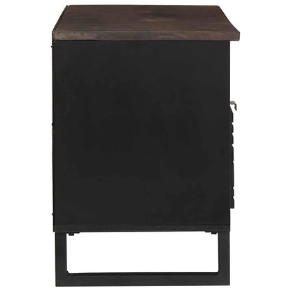 Mobile TV Marrone 105 x 33 x 46 cm legno massello di mango