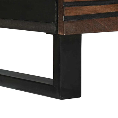 Mobile TV Marrone 80 x 33 x 46 cm legno massello di mango