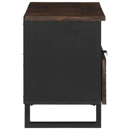 Mobile TV Marrone 80 x 33 x 46 cm legno massello di mango