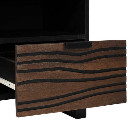 Mobile TV Marrone 100 x 33 x 46 cm legno massello di mango