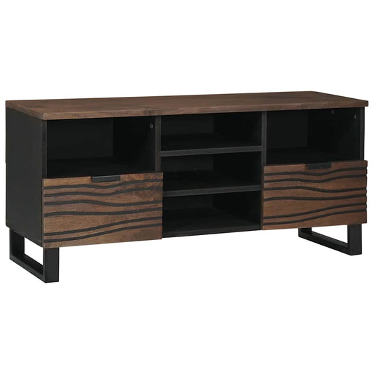 Mobile TV Marrone 100 x 33 x 46 cm legno massello di mango