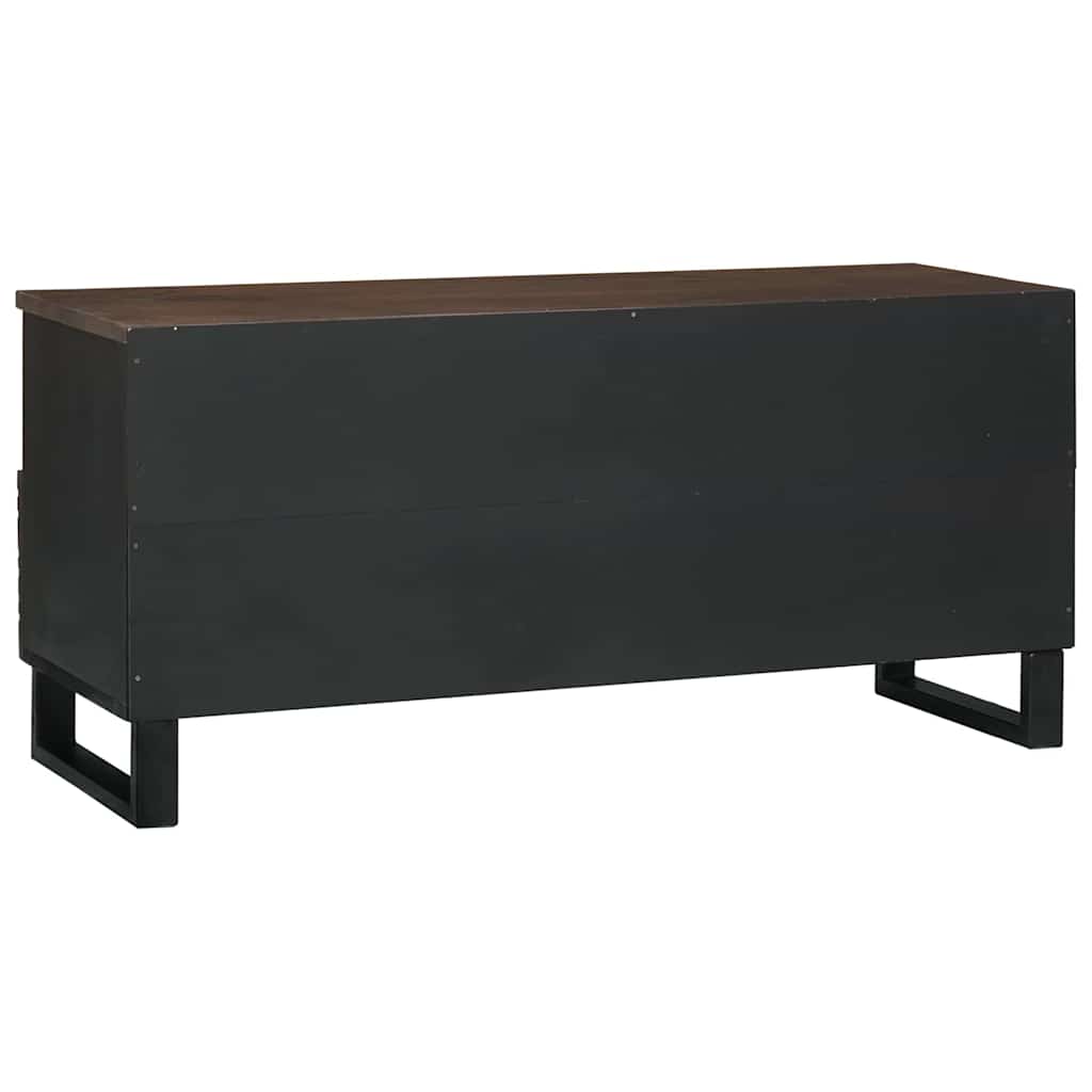 Mobile TV Marrone 100 x 33 x 46 cm legno massello di mango