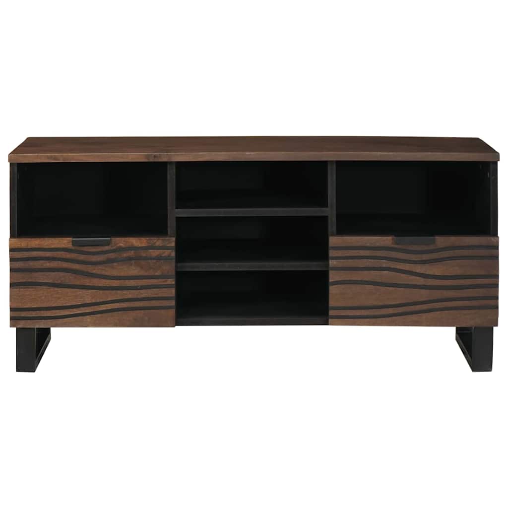 Mobile TV Marrone 100 x 33 x 46 cm legno massello di mango