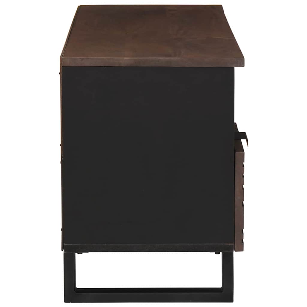 Mobile TV Marrone 100 x 33 x 46 cm legno massello di mango