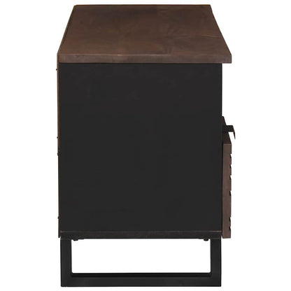 Mobile TV Marrone 100 x 33 x 46 cm legno massello di mango