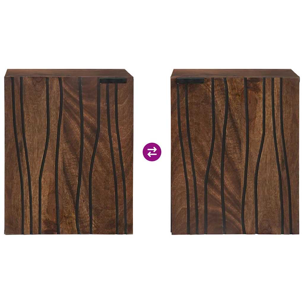 Armadio per Lavabo da Bagno con porta Noce 38 x 33,5 x 48 cm | homemem39