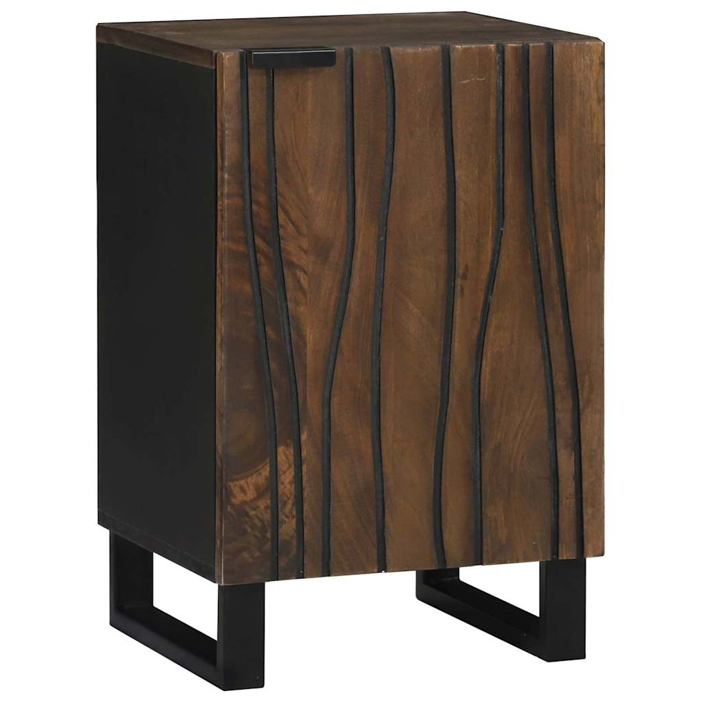 Armadio per Lavabo da Bagno con porta Noce 38 x 33,5 x 58 cm | homemem39