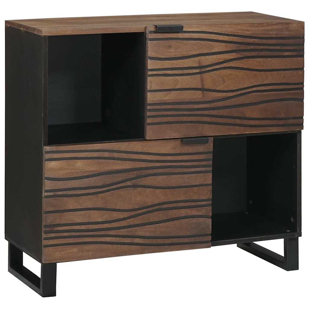 Credenza Marrone 80 x 33 x 75 cm legno massello di mango - homemem39