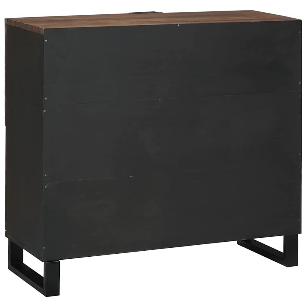 Credenza Marrone 80 x 33 x 75 cm legno massello di mango - homemem39