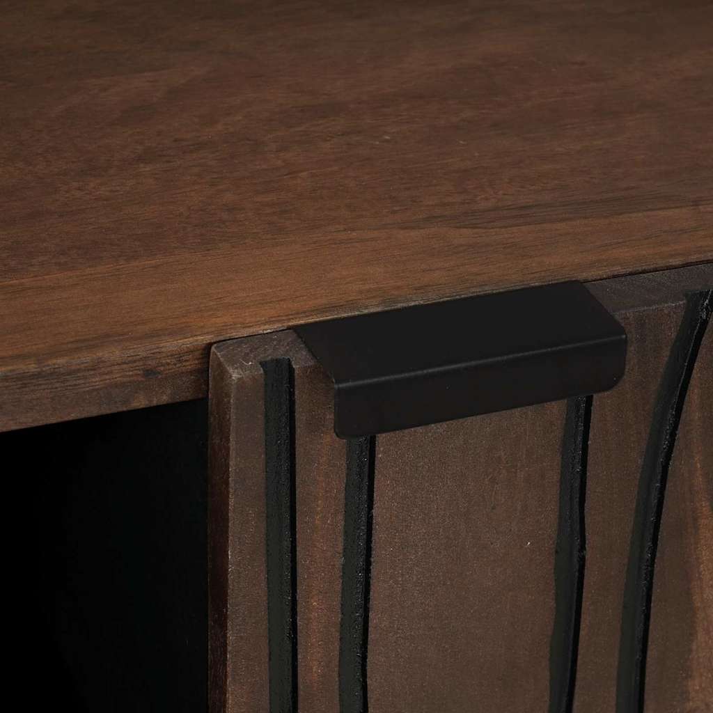 Sideboard Marrone 90 x 33 x 75 cm legno massello di mango - homemem39